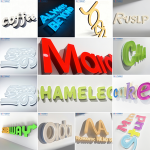 كلمات إعلانية Skyseed حروف أكريليك بإضاءة أمامية لافتات إعلانية لعلامات المتاجر زخرفة المتاجر في مراكز التسوق - Product Image 4