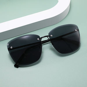 แว่นตากันแดดอินเทรนด์ใหม่2025แว่นตากันแดดวินเทจแฟชั่นไร้ขอบแว่นกันแดดสตรีเลนส์ UV400 - Product Image 6