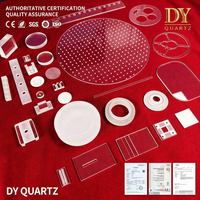 Vente directe usine personnalisée : Plaques de quartz polies transparentes à 99,95 % de pureté, percées au laser, JGS1/JGS2, pour découpe et soudage