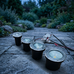 Lumière de piscine encastrée en acier inoxydable robuste, étanche, à montage encastré, lampe LED subaquatique pour piscine, lampe RGB - Product Image 3