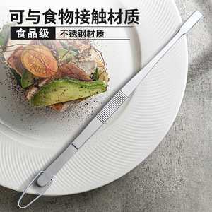 Yingrun Stainless Steel Tongs 430mm Heat Resistant Korean Style BBQ Cooking Tool For Steak And Grilling - Product Image 3