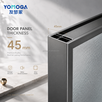 Puerta interior de baño Yomoga, diseño de puerta de baño de plástico PVC