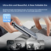 Support de téléphone magnétique pliable pour voiture, universel, réglable, portable, pour navigation automobile