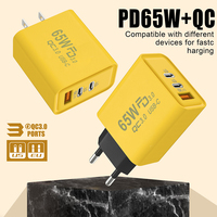 Chargeur de téléphone PD 65W, type C OEM, chargeur de téléphone portable rapide USB, chargeur mural, chargeur de téléphone portable