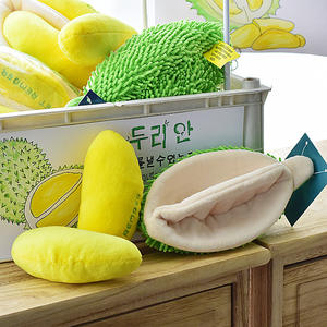 2024 ขายส่งที่กําหนดเองแท็กทุเรียนผลไม้สัตว์เลี้ยงตุ๊กตาลูกสุนัขอุปกรณ์เสริม Chewers สุนัขกัดซ่อนและป่วยของเล่น - Product Image 5