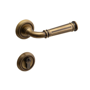 Pure Copper French Style Lever Door Lock For Solid Wood Doors Durable Design - Product Image 5