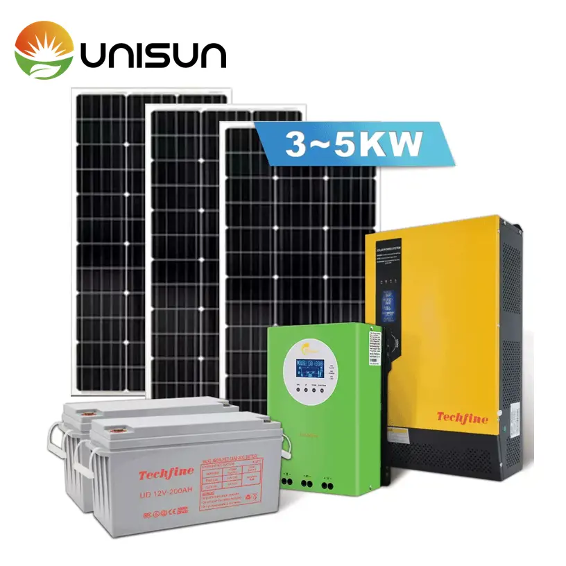 격자 10kw 가정 태양 에너지 체계 떨어져 5000w 태양 전지판 장비 발전기 5KW