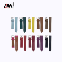 Bracelet de montre personnalisé de style italien, fait main, large, en cuir de veau Epson, élastique, avec boucle à ardillon en acier inoxydable, 3,0 mm/4,0 mm