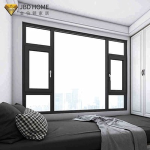<span class=keywords><strong>Fenêtre</strong></span> à <span class=keywords><strong>battant</strong></span> en aluminium à double vitrage Low-E, isolante thermiquement, résistante aux intempéries, aux normes australiennes, couleurs personnalisées - Product Image 3