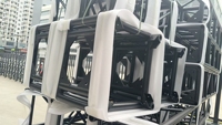 Structure modulaire carrée pliable en alliage d'aluminium 29 x 29 cm avec connexion par goupilles pour événements et concerts
