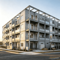Vente en gros directe usine de bâtiments en acier préfabriqués pour bureaux extérieurs, appartements et maisons intégrées pour hôpitaux