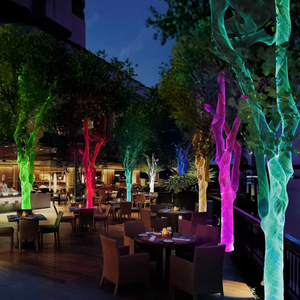 Led RGBW chiếu sáng cây sợi quang mạng phát sáng dệt vải phát sáng cây - Product Image 1