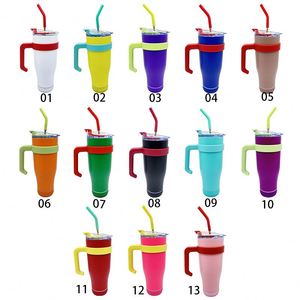 Gobelet isotherme en acier inoxydable de 40 oz avec couvercle et paille, Bluetooth et fonction musicale - Product Image 2