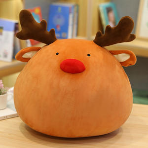 Vente en gros de jouets en peluche de série de Noël oreiller Père Noël wapiti poupée bonhomme de neige poupée <span class=keywords><strong>elfe</strong></span> de Noël chauffe-mains cadeau de vacances - Product Image 4