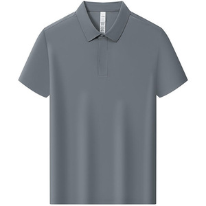 Polo Shirt Short Sleeve Navy Blue Solid Color Nylon Fabric For Daily Wear And Corporate Use - Product Image 3