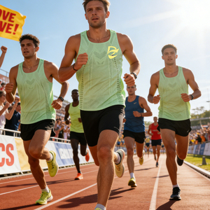 Canotta da Corsa Traspirante Senza Cuciture, ad Asciugatura Rapida, Leggera e Confortevole in Tessuto a Rete <span class=keywords><strong>per</strong></span> Maratona, <span class=keywords><strong>Palestra</strong></span> e Allenamento - Product Image 1