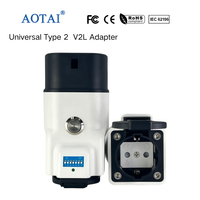 Adaptateur EV AOTAI Type 2 vers Schuko V2L avec prise et prise factice pour BYD Xpeng Deepal Chery Zeekr MG KIA GAC