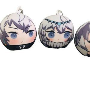 Porte-clés en peluche personnalisé en gros, motif Avatar Anime, en coton PP doux et alliage, porte-clés en peluche courte, modèle Omanjuu Manjuu - Product Image 2