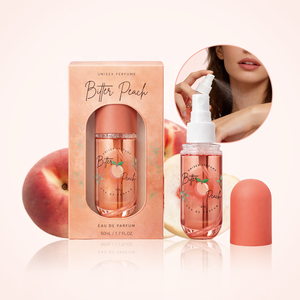 Parfum personnalisé avec logo, parfum de pêche, orange, cardamome, <span class=keywords><strong>rhum</strong></span>, jasmin, patchouli, <span class=keywords><strong>vanille</strong></span>, 50 ml EDP, parfum longue durée pour femmes, vaporisateur - Product Image 5