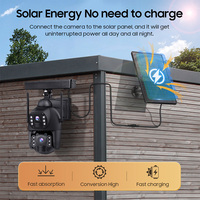 Caméra solaire PTZ VESAFE avec enregistrement, détection de mouvement AOV, alarme, caméra de sécurité extérieure pour la surveillance des champs et des fermes
