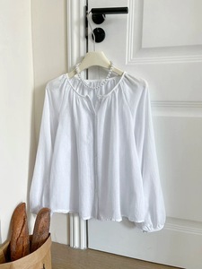 Custom Logo <strong>Linen</strong> Cotton Sunscreen <strong>Shirt</strong> Lady Summer Lantern Sleeve Ladies Casual Loose Top <strong>Women's</strong> Blouses &amp; <strong>Shirt</strong> Wholesale - Product Image 4