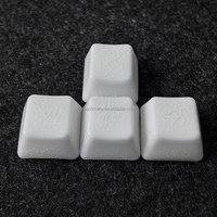 Yüksek Dereceli Özel Beyaz Çatlak Sırlı Seramik Tuş Başlığı Seti WASD Mekanik Klavye Artisan için OEM Profili