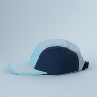 Casquette 5 panneaux en gros avec logo réfléchissant personnalisé, 100 % nylon, casquette de camping 5 panneaux, chapeau de pluie avec logo réfléchissant personnalisé
