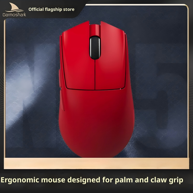 Darmoshark N5 125h Battery Wireless Gaming Mouse 57g PAW3395 Triple Mode 2.4G for PC Laptop Gamer