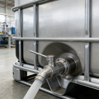 Cuve de stockage IBC en acier inoxydable 316 de 10 000 L, de qualité alimentaire, sur mesure, pour fermentation, mélange cosmétique, à pression, automatique, ISO