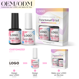 AS 2pcs Jelly Color Gel Polish Set 15ml Semi-Transparent Rose Nude Clear Color DIY Nail Art Gel Vernis Soak Off UV LED Vernis - Product Image 5