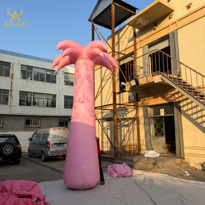 Palmera Inflable Rosa para Entrada de Discoteca, Globo de Cocotero con Tamaño Personalizado para Decoración de Fiestas de Carnaval y Festivales de Música - Product Image 4