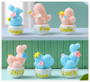 Personalizado Mini DIY niños mini jardín terrario juguete algas plantas suculentas cactus florero <span class=keywords><strong>cesta</strong></span> de frutas figuritas de árbol de <span class=keywords><strong>setas</strong></span> - Product Image 4