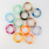 Échantillon gratuit décor de maison 40-85MM plusieurs couleurs nouvel arrivage œillet anneau de rideau de douche en plastique