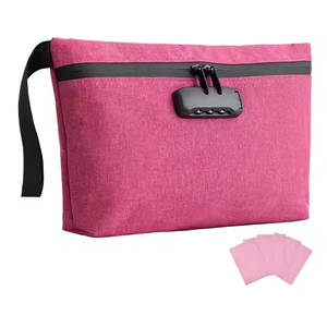 Bsci Tùy Chỉnh Chất Lượng Cao Du Lịch Lưu Trữ Mùi Bằng Chứng Pouch Mùi Bằng Chứng Stash Túi Với Sự Kết Hợp Cho Khóa Khác Mục Đích Đặc Biệt - Product Image 1