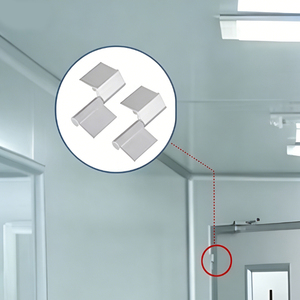 Matériau de porte en alliage d'aluminium avec tête de joint de porte à charnière purifiante, charnière asymétrique mobile - Product Image 1