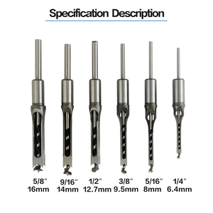 High Carbon Square Dovetail Drill Bit Woodworking <strong>Reamer</strong> Bit Square Eye Opening for Carving Wooden Holes Dovetail Drill <strong>Tool</strong> - Product Image 5