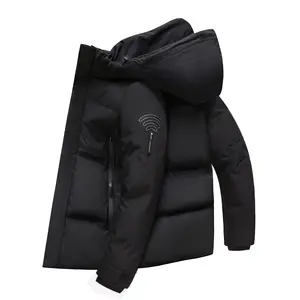 남성 겨울 오리 슬림 핏 롱 파카 퀼트 후드 몬토 겨울 코트 롱 재킷 여성용 레드 다운 코트