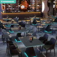 Ensemble de bar moderne en cuir PU, pour bar à domicile, club de nuit commercial, banquette, canapé, mobilier durable