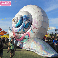 Beau modèle de publicité de ballon de fête d'escargots de décoration de discothèque gonflable avec ventilateur intégré