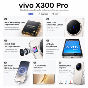 X300 Pro 5G โทรศัพท์แอนดรอยด์ รุ่นจีน ชิปเซ็ต Dimensity 9500 ระดับเรือธง กล้อง 200MP หน้าจอ 2K 120Hz ชาร์จไว 100W มือถือ กล้อง 200MP APO - Product Image 3