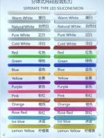 Haute qualité 6mm LED Flex néons 12V pur Silicone couleur unique découpable Flexible LED bande pour paysage
