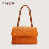 Paparazzi Brand ZB559 Designer Rhombic Pattern Vegan Pu Leather Cross Bags For Women Shoulder Bag Handbag