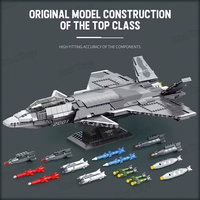 Reobrix 33020-33041 MOC, Serie de Modelos de Aviones de Combate, Bloques de Construcción Educativos para Armar, Juguetes