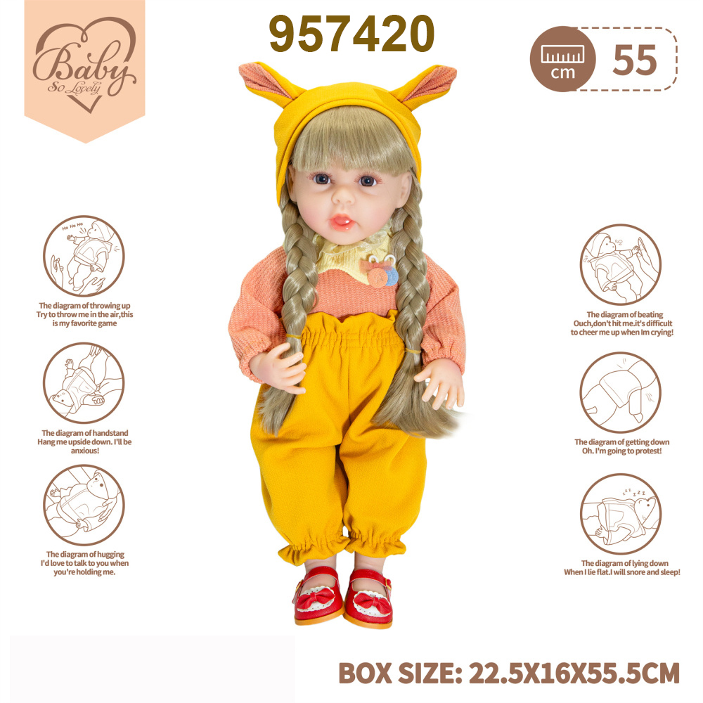 full silicone baby doll 22 23 inch