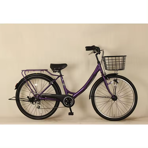<span class=keywords><strong>Bicicleta</strong></span> Urbana Elegante para <span class=keywords><strong>Mujer</strong></span>, de 24 Pulgadas, Estilo <span class=keywords><strong>Vintage</strong></span>, 6 Velocidades, Horquilla de Acero, Material de Canasta, <span class=keywords><strong>Bicicleta</strong></span> Urbana para Damas - Product Image 1