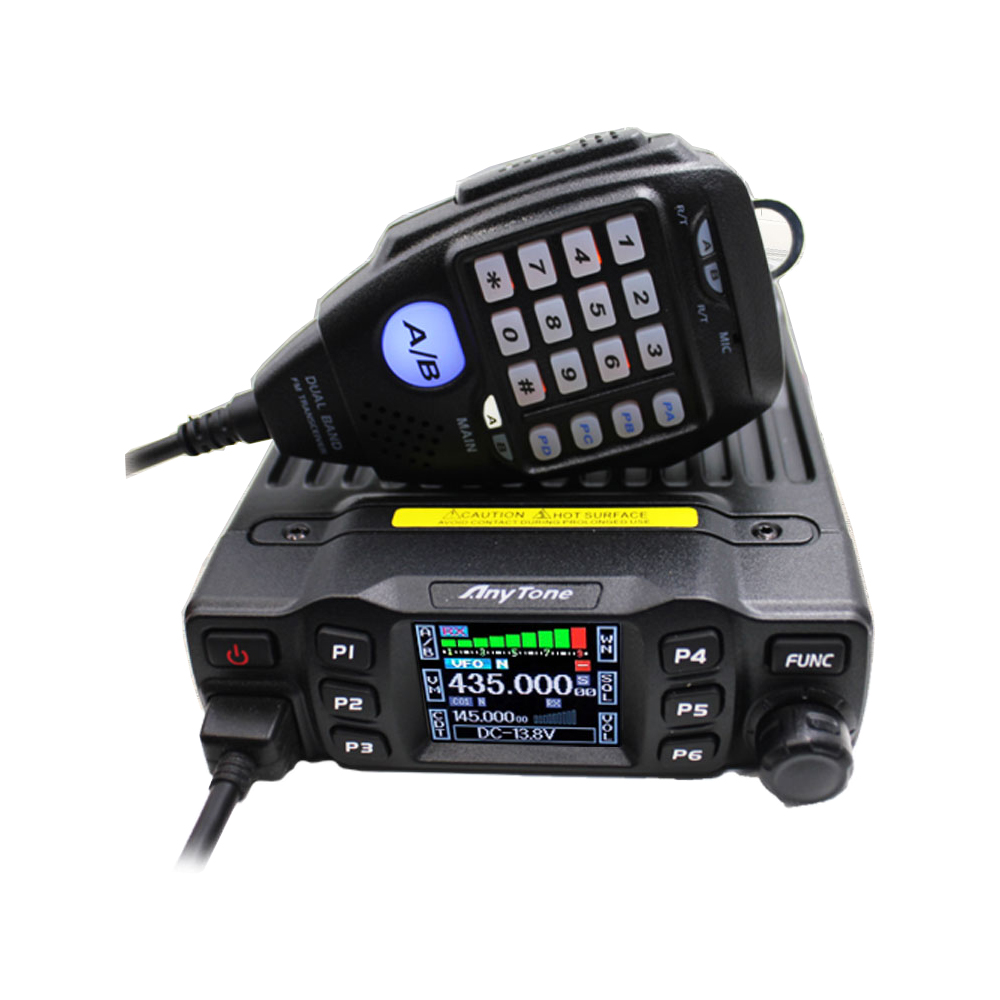 AT-778UV AnyTone Transceptor Dual Band VHF Rádio Móvel PTT & estação de Rádio Amador UHF Dois Sentidos comunicador Em estoque