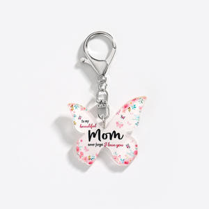 Nouvelle tendance Porte-clés en acrylique papillon créatif 2D pour la fête des mères Cadeau surprise pour maman Pendentif - Product Image 2
