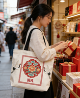 Sac fourre-tout en toile pour femme, personnalisable, écologique, motif lettres, deux poignées, idéal pour le shopping et les voyages – Nouveauté 2026, produit phare et tendance