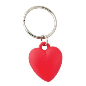 Portachiavi a Forma di Cuore in Plastica Rossa, Charm d'Amore, Regalo per San Valentino - Product Image 1