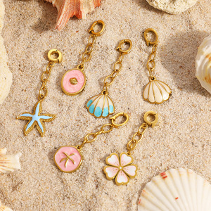 จี้รูปดาวเปลือกหอยสไตล์ทะเล ทำจากสแตนเลส เหมาะสำหรับทั้งชายและหญิง ของขวัญเครื่องประดับ ผลิตจากเมืองอี้หวู่ - Product Image 1